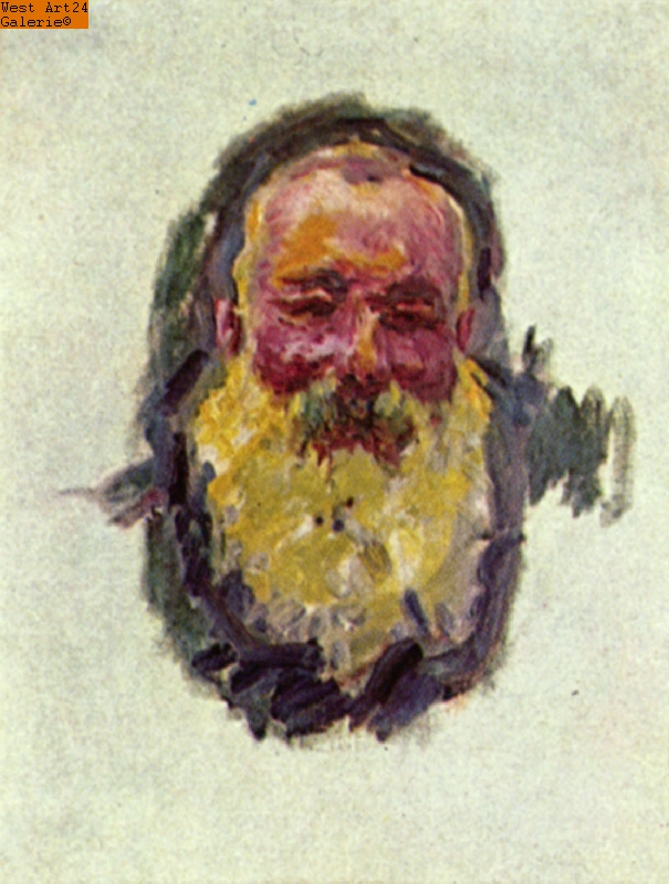 Selbstbildnis nach Monet Gemäldeimitation